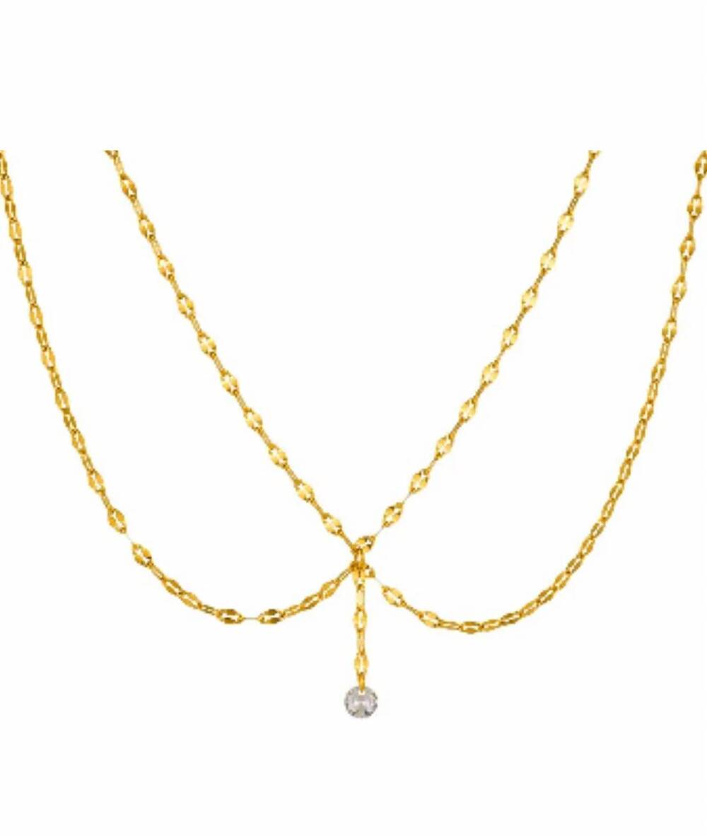 NEW ADRIANA PAPPAS women's mini crystal choker in gold